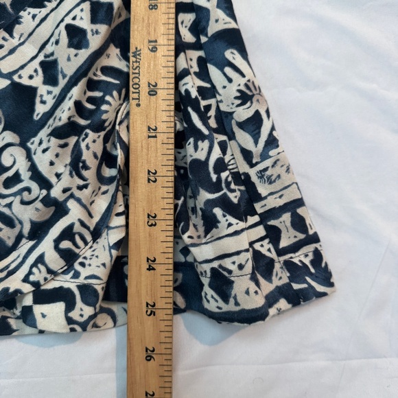 Vintage 90s Boho Indie Mini Skirt Set with Wrap Top, Office Chic Downtown Girl - Picture 12 of 14